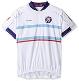 VOmax MLS Chicago Fire Damen Fahrradtrikot, kurzärmelig, Größe S, Weiß