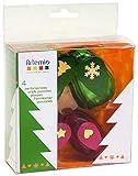Artemio Motivlocher 4er Set Weihnachten Tanne Schneeflocke Stern H