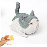 WHGG Squishies Squeeze Spielzeug Anti Stress Niedliche Katzen Spielzeug Kawaii Party Geschenke langsame Rising Toys Kinderspielzeug wütende Dekompressionskatze Für Erwachsene Kinder Jungen M