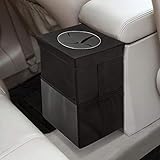 Auto-Mülleimer mit Deckel - Auto-Müllsack mit Aufbewahrungstaschen Auslaufsicherer Auto-Organizer Zusammenklappbarer und tragbarer wasserdichter Auto-Mülleimer ， Mehrzweck-Mülleimer fü