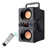 Bluetooth Lautsprecher, 40W(60W Gipfel) Bluetooth 5.0 Box Musikbox mit doppelten Tieftönern, Tragbarer Kabelloser Lautsprecher 8000mAh Batterie, lautes kristallklares Audio für Zuhause Party Camping