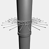 Gardigo Marderabwehrgürtel 2er Set für Fallrohre Ø 100mm bis Ø 120mm I Marderabwehr aus galvanisiertem Stahl für Haus Dachrinne und B