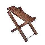 Chyuanhua Gitarrenfußhocker Massivholz-Folding Tragbarer Vierschritt einstellbar Trittschemel Gitarre Bass Erhu Pedal Black Walnut DREI-Stufen-Massivholz-Fußbank Geeignet für Sp