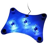 ThreeH Laptop Kühlung Pad mit 3 Lüfter & Blue LED Lichter für PS3 /PS4/PS Slim H-UF01