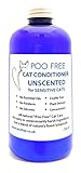 POO FREE Natürliche SPÜLUNG FÜR Katzen - GERUCHLOS FÜR EMPFINDLICHE Katzen - 250ml Ohne Silikon, Ohne Parabene. Konzentriert, Beruhigt, Hydratisiert, Lindert Juckreiz. pH-Wert für Katzen Ausgeg