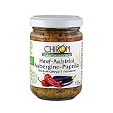 CHIRON Naturdelikatessen Bio Hanf-Aufstrich Aubergine-Paprika kbA 135 g