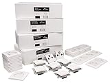 MC POWER - FLAIR - Wand Steckdosen und Schalter Set | Einfamilienhaus | 95-teilig | weiß,