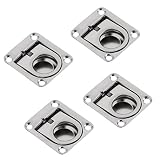 MagiDeal 4 Stück Marine Boot Edelstahl Lukendeck Hebegriff Bodenheber Einlassgriff Bootsdeck Lukenheber, 43x 36