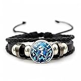 WDBUN Armband Schmuck Accessoires Zeit-Edelstein-Perlenarmband Europäisches und amerikanisches geflochtenes Armband Armband Geschenke für Frauen männer (anpassbar)