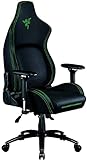Razer Iskur - Premium Gaming Stuhl mit integrierter Lendenwirbelstütze (Schreibtischstuhl/Bürostuhl, mehrlagiges Kunstleder, Schaumstoff-Polster, Kopfpolster, Höhenverstellbar) Schwarz - Grü