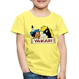 Spreadshirt Yakari & Kleiner Donner Portrait Kinder Premium T-Shirt, 98-104, Gelb