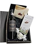 Geschenkset Rotwein mit Schokoladentrüffeln und dunkler Schok