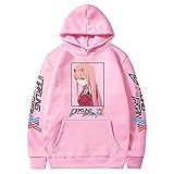 Yewei Unisex japanischer Anime Darling In The Franx Zer Comic Cosplay Netter Hoodie (Rosa B, 4XL)