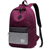 Rucksack für Herren Damen,VASCHY wasserabweisender Schulrucksack Bookbag Schultasche Casual Daypack Work Burg