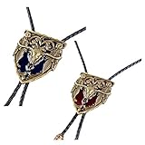 oshhni 2x Western Cowboy Bolo Tie Vintage Style Bull Head Pendant Bolo Tie Neck