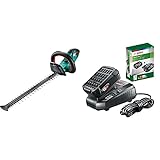Bosch Akku Heckenschere AHS 50-20 LI (ohne Akku, 18 Volt System, Hublänge: 20 mm, im Karton) & Starter-Set 18V (2.5 Ah Akku, 18 Volt System, Ladegerät, im Karton)