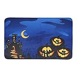FOLOSAFENAR Halloween-Teppich, sichere, weiche und Bequeme Wohnzimmermatte, sauber, trocken, Badezimmer-Teppich-Matte 31 x 19 Zoll für Badezimmer, Wohnzimmer, Küche, S