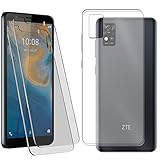 LYJERRY Schutzhülle für ZTE Blade A31 Handyhülle + 2Pcs panzerglas für ZTE Blade A31 Hülle Stoßfest Cover Schutzhülle Silikon Handytasche Display