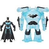 DC Comics Batman Bat-Tech Deluxe Actionfigur mit Transforming Tech Armor, 10,2 cm, für Kinder ab 4 J