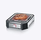 SEVERIN PG 8545 Steakboard (2.300 W, Max. 500°C, 2 Leistungsstufen, Grillfläche 23x25,5 cm) schw