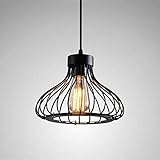 LHTCZZB Kreative Persönlichkeit Restaurant Cafe Restaurant Lichtschmiedeeisen charakteristischen Vogelkäfig Kronleuchter Industrie Eisen-Kunst- Cage Pendelleuchte Kronleuchter hängende Lichter R