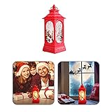 Schneelaternen,LED-Laterne mit Schneewirbel,Weihnachtsdekoration LED Windlaterne Weihnachten Micro Nachtlicht,Holiday Home Decor Geschenk Weihnachten Windlaterne Alter Mann Schneemann Nachtlicht Dek