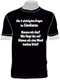 Die 3 wichtigsten Fragen im Linedance; T-Shirt scwarz; 46; Gr. XL; D