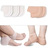 Fersensporn Bandage Silikon, Kapmore Ferse Socken 5 Paar Fersensocken Heel Wrap Verstellbare Atmungsaktive Plantarfasziitis Wrap F