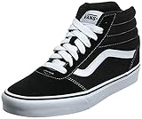 Vans Herren Ward Hi Sneaker, Schwarz ((Suede/Canvas) Black/White C4R), 44 EU