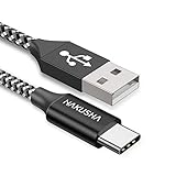 HAKUSHA USB C Kabel, [2M] USB C Ladekabel Ladekabel Typ C und Datenkabel Fast Charge Sync Schnellladekabel für ladekabel Samsung Galaxy S21 Ultra/S20+/S10/Note 10,Huawei P40/P30,Google Pixel 5/4XL/3