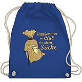 Shirtracer Geburtstagsgeschenk Geburtstag - Willkommen im Club der alten Säcke - Unisize - Royalblau - club alte säcke - WM110 - Turnbeutel und Stoffbeutel aus Baumw