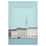 artboxONE Poster 45x30 cm Hamburg Städte/Hamburg Hamburg 5' - Bild Hamburg Hamburg H
