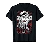 Jurassic World Raptor Jaws Logo Textured T-S
