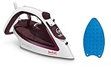 Tefal Dampfbügeleisen mit Silikonablage, Selbstreinigungsfunktion, Abschaltautomatik, Anti-Kalk-System, 2400 Watt, Kraftvoller Dampfstoß von 190 g/min, Tropfstopp, Erstklassiges Bügelergeb