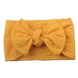 HWTOP Haarband Baby Schleifen Stirnband Mädchen Junge Turban Hair Band Kinder Taufkleid Baby Stretch Haarbänder Verknotete Headwrap Turban Neugeborenen Säugling Head Wraps Headwear 5 Stück