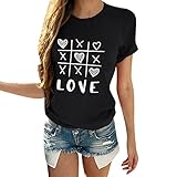 Damen Longshirt Kurzarm Pulovererdamen Bluse Damen Grau Frauen T-Shirt Damen Blusen Top Mit Gummizug Damen Jersey Love - Shirts Und Oberteile NäHen Shirt Oversized Damen Damen Top Oversize T S