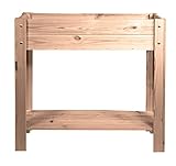 mgc24® Hochbeet - Kiefernholz Dunkelbraun rechteckig, extra schmal für Balkon - ca. 80 x 30 x 78