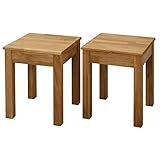 Krok Wood Hocker Tomas aus Massivholz 35x35x45 cm (Eiche, 2X ohne Eingriff)