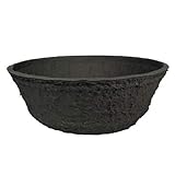 GrabschmuckWelt Pflanzschale aus Black Biolit®, 30 cm D