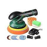 YAOSHI Pufferpoliermaschine Cordless Auto Polierer 12V drahtlos DA. Autolierautomaten bürstenlos Dual Action Waxer Kostenlose 2 stücke Lithiumbatterie Elektrische Poliermaschine (Color : Polisher K1)