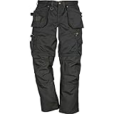 FRISTADS KANSAS Workwear 100545 Pro Hose Zip Off, Schwarz, 52