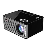YLPCK Mini Projektor LED Projektor Full HD Unterstützt, Display für TV Stick, Videospiel, Smartphone Heimkinounterhaltung