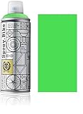 Fahrrad Lackspray in NEON Farben - KEINE GRUNDIERUNG notwendig - Acryllack/Lack Spray in 400 ml Spraydose, Matt- und Klarlack Optik möglich (Matt, Neon Grün)