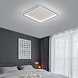 Deckenleuchte Led-Panel 40w Wohnzimmerlampe Quadratische Lichter, Dimmbar Mit Fernbedienung 20 X 20 Zoll Deckenlamp