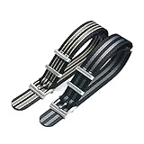 SSXPNJALQ 18mm 20mm 22mm Nylon-Canvas-Armband-Sportuhr-Armband-Armband-Armband Fit für Omega Seamaster 300 für 007 James Bond (Band Color : Black Grey, Band Width : 20mm)