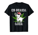 Cannabis No Drama Lama Weed Kiffer T-S