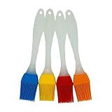 Binhai Grillpinsel Küche Silikon Backpinsel & BBQ Backpinsel, Variierend Helle Farbe - Best Kitchen Gadget (Ölpinsel 4er Pack)