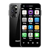 Mini Handy 4G Smartphone, 3GB+32GB, 3 Zoll Smartphone Android 6.0 Quad Core, Dual SIM, Gesichtserkennung, GPS, Google Play Unlocked Phone (schwarz) …