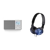 Sony XDR-S41D Digitalradio (DAB+, FM, RDS, Wecker) & MDR-ZX310L Lifestyle Kopfhörer, B
