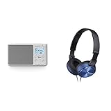 Sony XDR-S41D Digitalradio (DAB+, FM, RDS, Wecker) & MDR-ZX310L Lifestyle Kopfhörer, B